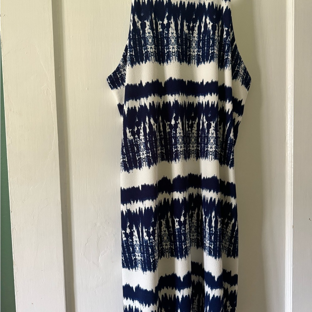 Love...Ady Navy & White Sleeveless Dress. Fully lined. No signs of wear.